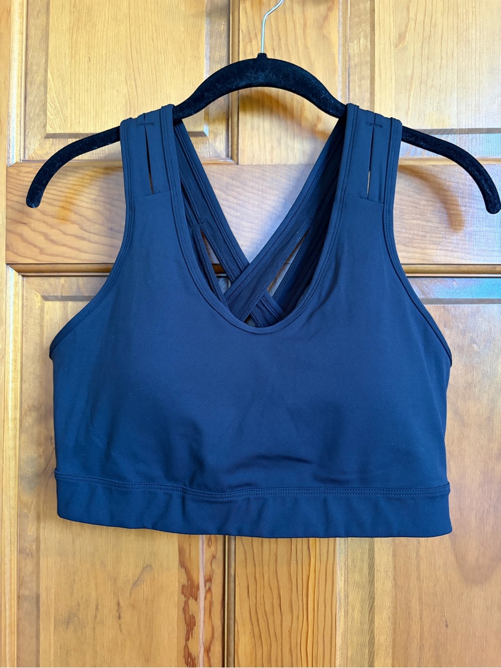 🔥 SALE! 5 for $20 🛍️ Black Strappy Sports Bra - Women Intimates & Sleepwear